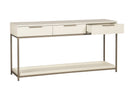 REBEL CONSOLE TABLE WITH DRAWERS - CHAMPAGNE GOLD CREAM