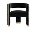 ADAMINA DINING ARMCHAIR - ABBINGTON BLACK HOBBES NIGHT