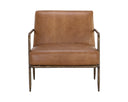 LATHAN LOUNGE CHAIR - TAN LEATHER