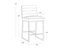 SPYROS COUNTER STOOL - COAL BLACK