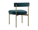 SENECA DINING CHAIR - ANTIQUE BRASS DANNY TEAL