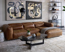 WYATT COFFEE TABLE - BLACK DARK BROWN