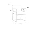 BALFORD DINING ARMCHAIR - ARENA CEMENT