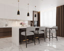 KEAGAN COUNTER STOOL - SALOON LIGHT GREY LEATHER
