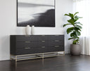 Calden Dresser - LARGE GOLD CHARCOAL GREY
