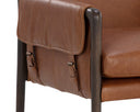MAUTI DINING ARMCHAIR - BROWN SHALIMAR TOBACCO LEATHER
