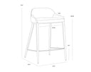 ASTRA COUNTER STOOL - NIGHTFALL BLACK