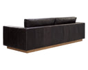 ANAKIN SOFA - LIGHT OAK TUSCANY WARM BLACK LEATHER