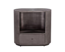 SIENA NIGHTSTAND - OVAL GUNMETAL