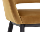 THATCHER DINING ARMCHAIR - BLACK GOLD SKY