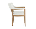 BRYLEA DINING ARMCHAIR - NATURAL HEATHER IVORY TWEED