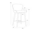 EVORA COUNTER STOOL - BRAVO BLACK