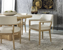 BRYLEA DINING ARMCHAIR - NATURAL HEATHER IVORY TWEED