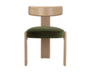 HORTON DINING CHAIR - RUSTIC OAK FOREST GREEN