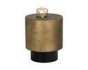 BERNABY END TABLE - ANTIQUE BRASS