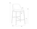 DOVER COUNTER STOOL - NAPA STONE POLO CLUB STONE