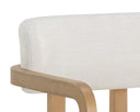MADRONE DINING ARMCHAIR - RUSTIC OAK HEATHER IVORY TWEED