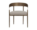 ZANATTA DINING ARMCHAIR - ZENITH TAUPE GREY