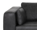 BURR SOFA - SERBIA BLACK LEATHER