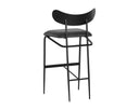 GIBBONS BARSTOOL - BLACK BRAVO PORTABELLA