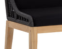 SORRENTO DINING CHAIR - NATURAL ARASHI BLACK