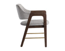 MILTON DINING ARMCHAIR - SMOKE ACACIA POLO CLUB STONE