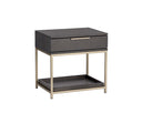 Calden Nightstand - SMALL GOLD CHARCOAL GREY