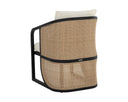 PALERMO DINING CHAIR - CHARCOAL STINSON CREAM