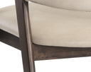 MILTON DINING ARMCHAIR - SMOKE ACACIA BRAVO CREAM