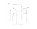 RENEE DINING ARMCHAIR - Default Title