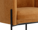 RICHIE DINING ARMCHAIR - BLACK DANNY AMBER
