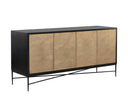 ALGARVE SIDEBOARD - BLACK CHAMPAGNE GOLD