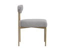 SENECA DINING CHAIR - ANTIQUE BRASS ARENA CEMENT