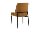 ZEKE DINING CHAIR - BLACK BERGEN MARMALADE
