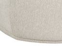 SORAYA SWIVEL ARMLESS CHAIR - DOVE CREAM