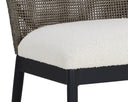 CALANDRI DINING CHAIR - BLACK LOUIS CREAM