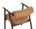 SOVA DINING ARMCHAIR - ANTIQUE BROWN SAHARA CAMEL LEATHER