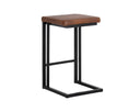 BOONE COUNTER STOOL - BLACK BRAVO COGNAC