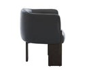 TRINE LOUNGE CHAIR - DARK BROWN VINTAGE BLACK NIGHT LEATHER