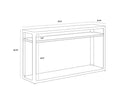 DONCASTER CONSOLE TABLE - SMOKE GREY