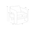 PYLOS LOUNGE CHAIR - BLACK LOUIS CREAM