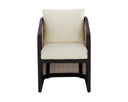 PALERMO DINING CHAIR - CHARCOAL STINSON CREAM