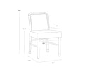 JENO DINING CHAIR - MILLIKEN COGNAC