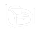 ISMO SWIVEL LOUNGE CHAIR - OPERA SPICE