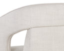 KENDRICK WHEELED DINING ARMCHAIR - MOTO STUCCO