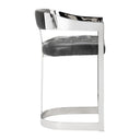 BEAUMONT COUNTER STOOL - STAINLESS STEEL CANTINA MAGNETITE