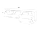 LAKEN SOFA CHAISE - RAF COPENHAGEN WHITE