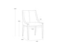 DIONNE DINING CHAIR - MONUMENT OATMEAL
