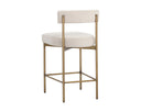 SENECA COUNTER STOOL - ANTIQUE BRASS DANNY IVORY