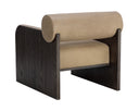 COBURN LOUNGE CHAIR - DARK BROWN SAHARA SAND LEATHER